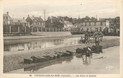 / CPA FRANCE 14 "Courseulles sur Mer, les parcs aux huitres "