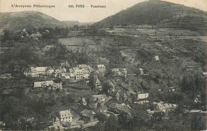 / CPA FRANCE 12 "Pons, panorama"