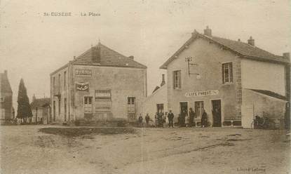 / CPA FRANCE 71 "Saint Eusèbe, la place"