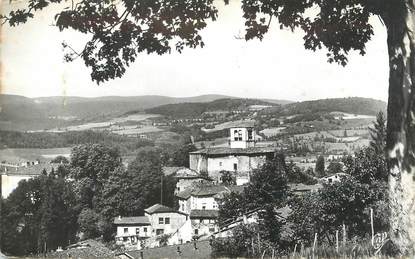 / CPSM FRANCE 42 "Saint Just en Chevalet, la vieille église et le vieux château"