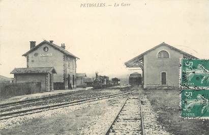 CPA FRANCE 13 "Peyrolles, la gare" / TRAIN