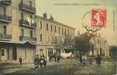 CPA FRANCE 13 "Port Saint Louis du Rhone, les Quais du Rhône"