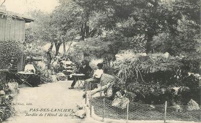 CPA FRANCE 13 "Pas des Lanciers, jardin de l'Hotel de la gare"