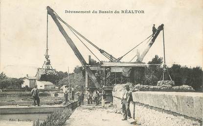 CPA FRANCE 13 "Dévasement du bassin du Réaltor"