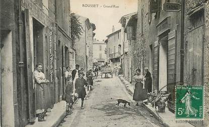 CPA FRANCE 13 "Rousset, la grand'rue" / EPICERIE MERCERIE