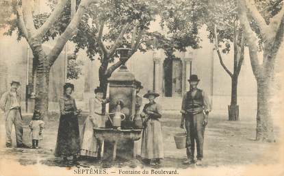 CPA FRANCE 13 "Septêmes, la fontaine du Boulevard"