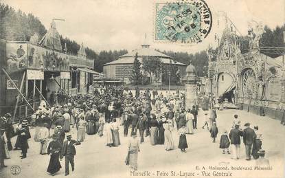 CPA FRANCE 13 "Marseille, Foire Saint Lazare, vue générale" / MANEGE