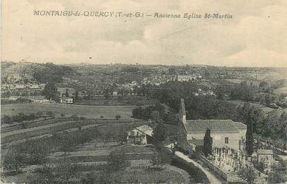 / CPA FRANCE 82 "Montaigu de Quercy, ancienne église Saint Martin"