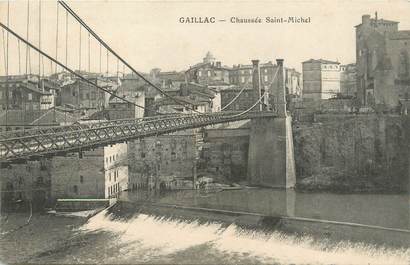 / CPA FRANCE 81 "Gaillac, chaussée Saint Michel"