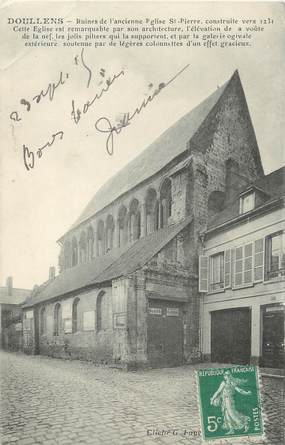 / CPA FRANCE 80 "Doullens, ruines de l'ancienne église Saint Pierre"