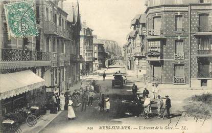 / CPA FRANCE 80 "Mers sur Mer, l'avenue de la gare"