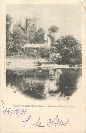 / CPA FRANCE 79 "Saint Varent, ruines du château de Glenay"