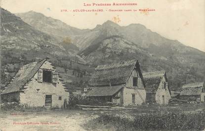 / CPA FRANCE 09 "Aulus Les Bains, granges dans la montagne"