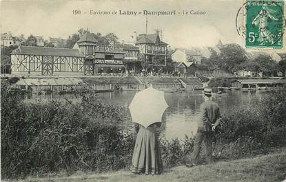 CPA FRANCE 77 "Env. de Lagny, Dampmart, le Casino"