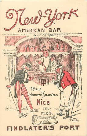 / CPA FRANCE 06 "Nice, New York american Bar"