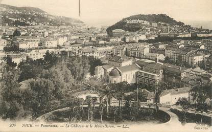 / CPA FRANCE 06 "Nice, panorama, le château et le Mont Boron"