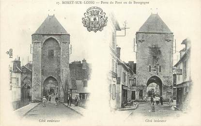 / CPA FRANCE 77 "Moret sur Loing, porte du pont"