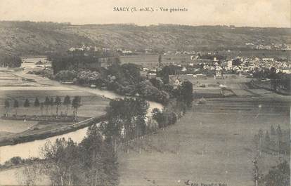 / CPA FRANCE 77 "Saacy, vue générale"