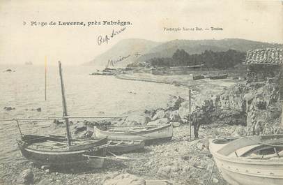 CPA FRANCE 83 "Plage de Laverne, près de Fabrègas"