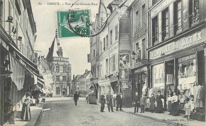 CPA FRANCE 28 "Dreux, vue prise Grande rue"