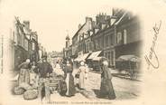 28 Eure Et Loir CPA FRANCE 28 "Chateauneuf, la grande rue un jour de marché"