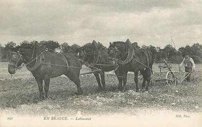 CPA FRANCE 28 "En Beauce, le laboureur"