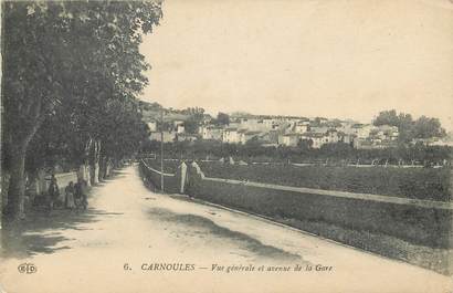 CPA FRANCE 83 "Carnoules, vue générale et avenue de la gare"