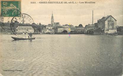 / CPA FRANCE 49 "Grez Neuville, les moulins"
