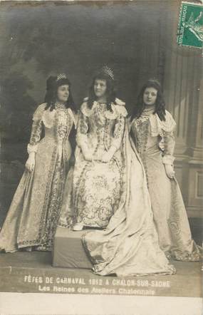 / CARTE PHOTO FRANCE 71 "Chalon sur Saône, fêtes de Carnaval 1912"