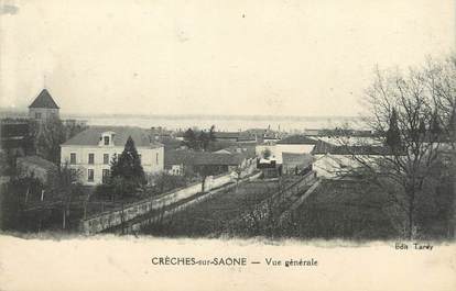 / CPA FRANCE 71 "Crèches sur Saône, vue générale"