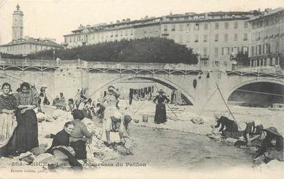 / CPA FRANCE 06 "Nice, les blanchisseuses du Paillon" / LAVEUSES