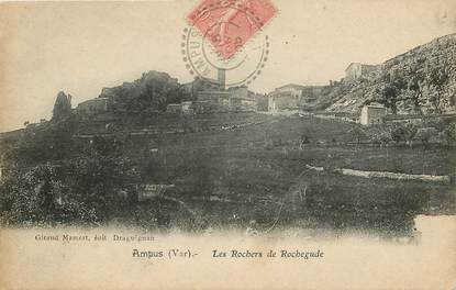 CPA FRANCE 83 "Ampus, les Rochers de Rochegude"