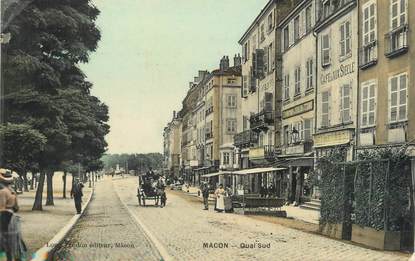 / CPA FRANCE 71 "Macon, quai sud"