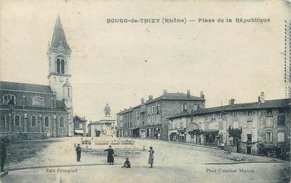 / CPA FRANCE 69 "Bourg de Thizy, place de la République"