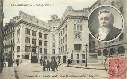 / CPA FRANCE 69 "Lyon, La Martinière, école des filles"