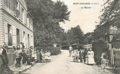 CPA FRANCE 76 "Mont Cauvaire, la Mairie"