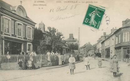 CPA FRANCE 76 "Ourville, la grande rue"