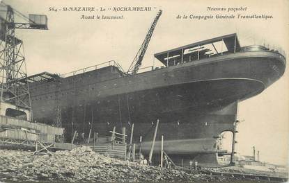 / CPA FRANCE 44 "Saint Nazaire, le Rochambeau, nouveau paquebot de la compagnie générale transatlantique"
