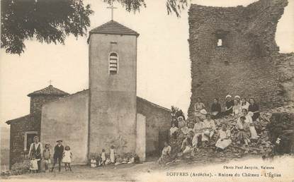 / CPA FRANCE 07 "Boffres, ruines du château"