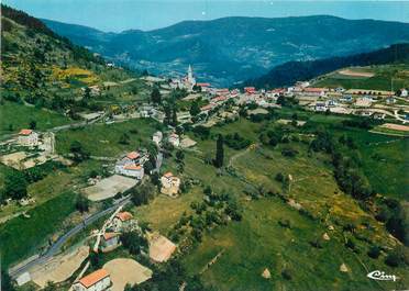 / CPSM FRANCE 07 "Rochepaule, vue générale aérienne "