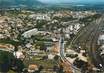 / CPSM FRANCE 07 "La Voulte sur Rhône, vue générale aérienne du centre ville et la gare"