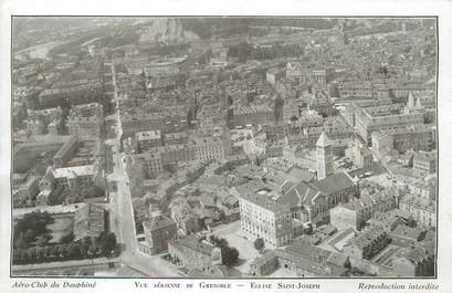 / CPA FRANCE 38 "Vue aérienne de Grenoble, église Saint Joseph"