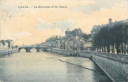 CPA FRANCE 53 "Laval, La Mayenne et les quais"