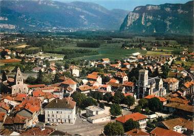 / CPSM FRANCE 38 "Moirans, vue générale, le centre de la ville"