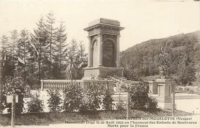 / CPA FRANCE 88 "Saulxures sur Moselotte, monument aux morts "