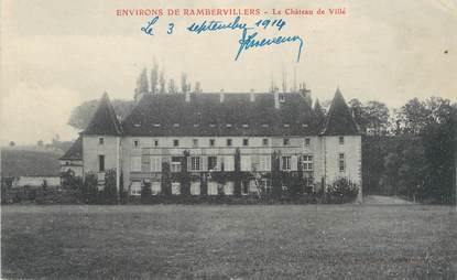 / CPA FRANCE 88 "Environs de Rambervillers, le château de Villé"