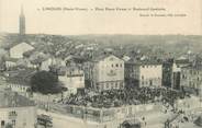 87 Haute Vienne / CPA FRANCE 87 "Limoges, place Haute Vienne et boulevard Gambetta"