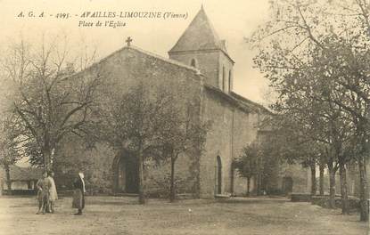 / CPA FRANCE 86 "Availles Limouzine, place de l'église"