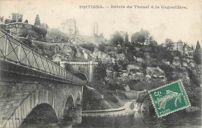 / CPA FRANCE 86 "Poitiers, entrée du tunnel à la Cagouillère"