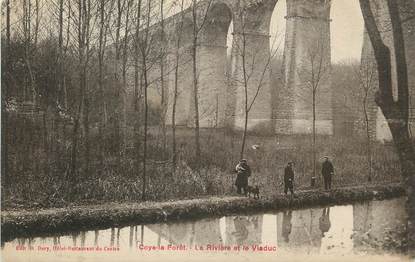 / CPA FRANCE 60 "Coye la Forêt, la rivière et le viaduc"